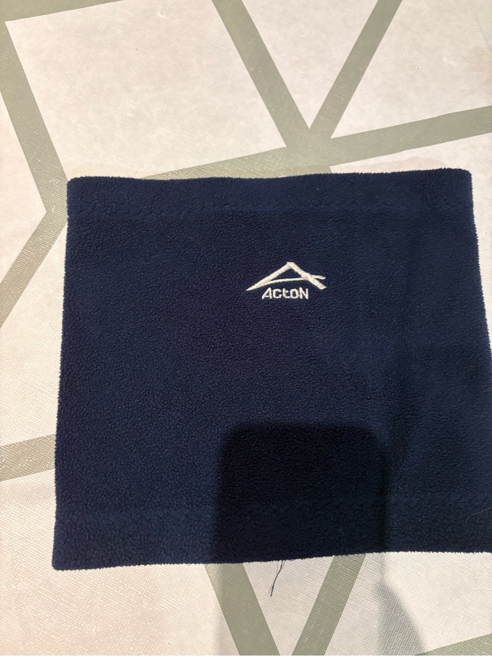 3/15$ Acton Navy Fleece Neck Gaiter